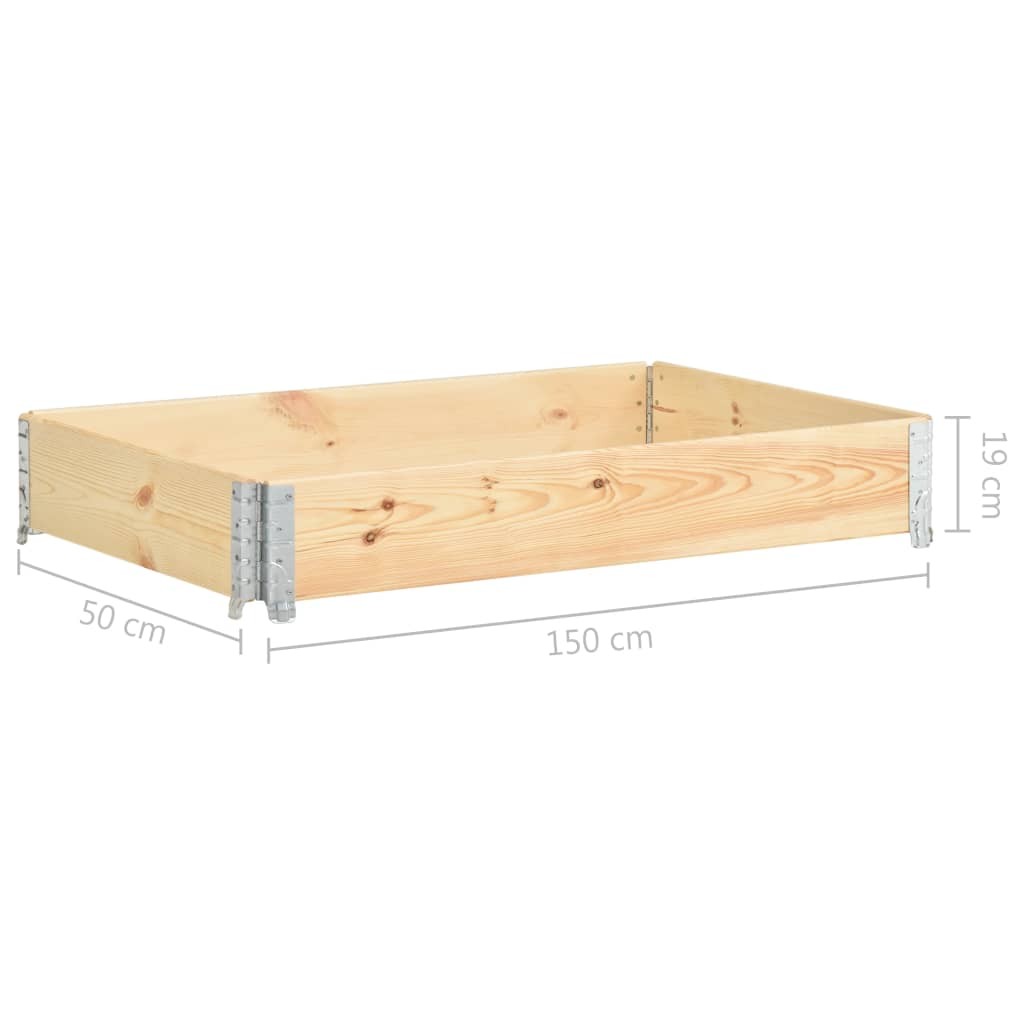 Raised Bed 50x150 cm Solid Pine Wood (310054)